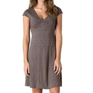 Toad & Co Brown Rosemarie Dress Sz M Hiking Camping Outdoors Organic cotton